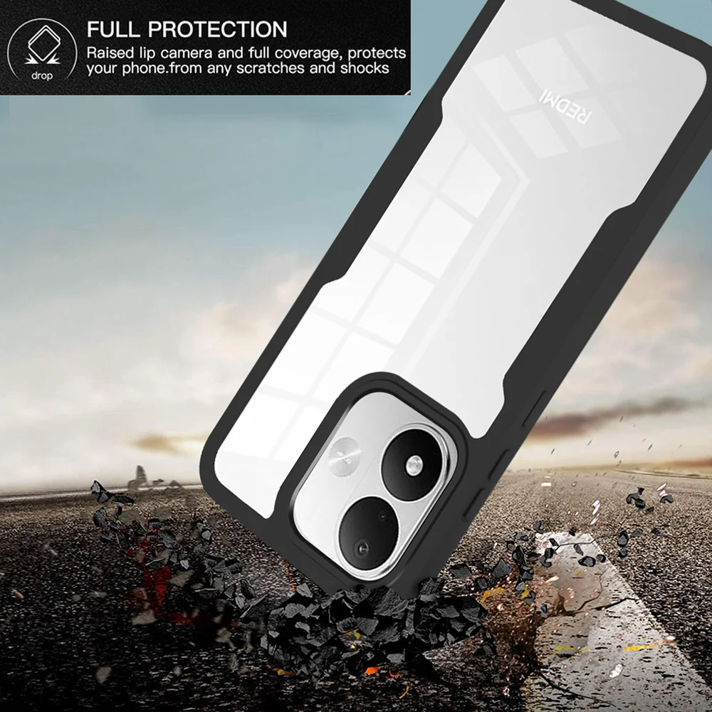 360° Full Body Shockproof Phone Case with Dual-Side Screen Protector