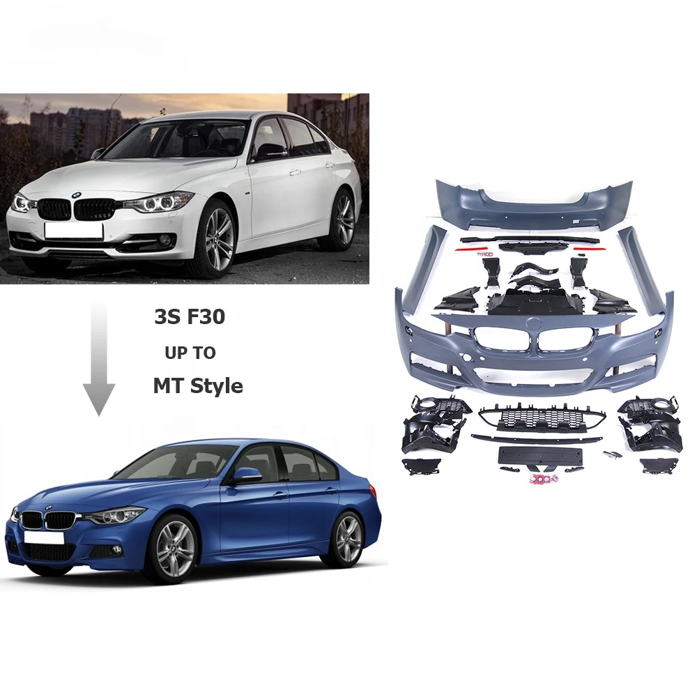 

Комплект кузова MT Style для BMW 3 серии F30 PP, автомобильные аксессуары, автомобильный передний бампер, боковая юбка, автотюнинг, детали