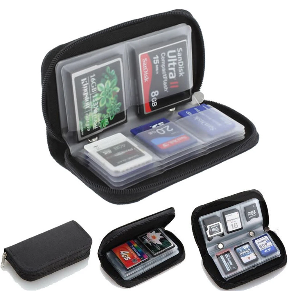 Memory Card Storage Carrying Pouch Case Holder Wallet 1PC for SD SDHC MMC MicroSD Mini Card Storage Bags