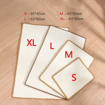 Cat Scratcher Sisal Mat Cat Scratching Post Cats Scratch for Sharpen Nails Scraper Cats Tree Tower Cat Toys Furniture Protector 8