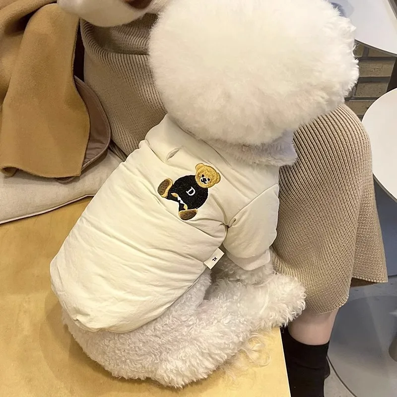 Solid Dog Jacket Waterproof Winter Warm Dog Clothes Cat Costume Autumn Winter Coats Chihuahua French Bulldog Bichon Apparel pet jacket