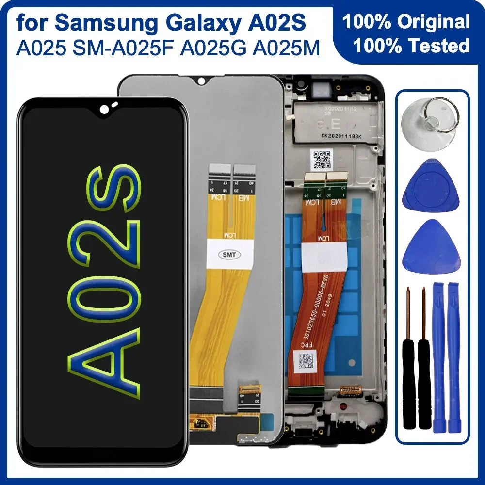 

100% Original Screen for Samsung Galaxy A02S LCD Display Touch Screen Replacement for Samsung A02S Screen Assembly A025 SM-A025F
