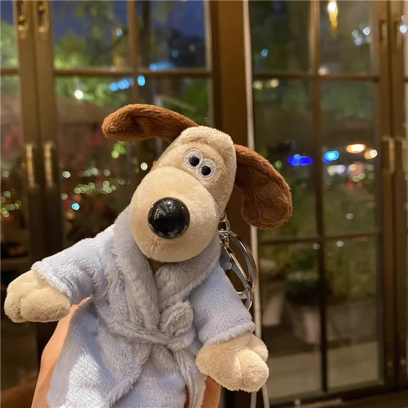 Cartoon Plush Key Pendant Cute Dog Plush Pendant Toy Keychain Girl Gift Cartoon Doll Doll Grab Machine Key