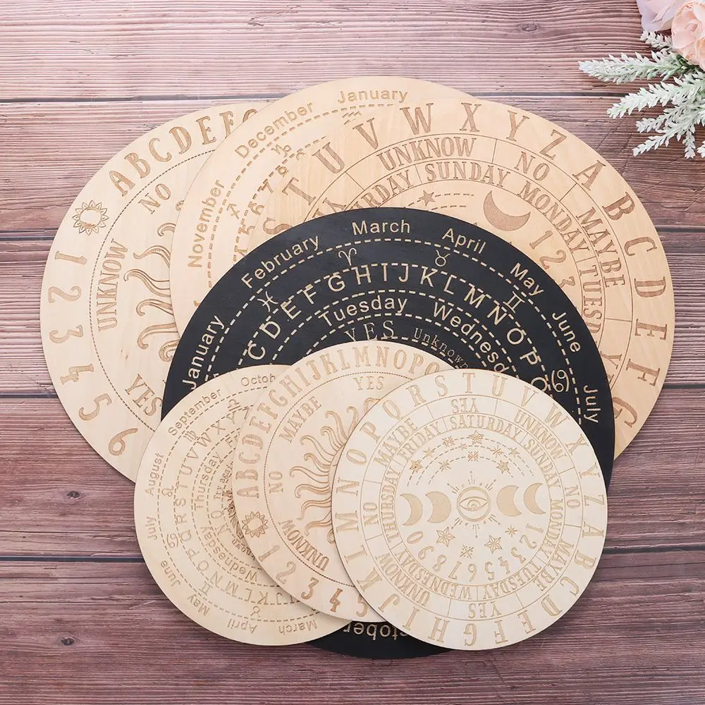 

Маятниковая настенная вывеска, лазерная резка со звездами, солнцем и луной, деревянная маятниковая доска, кошка, узор, ломтик, деревянная основа, черный, белый цвет