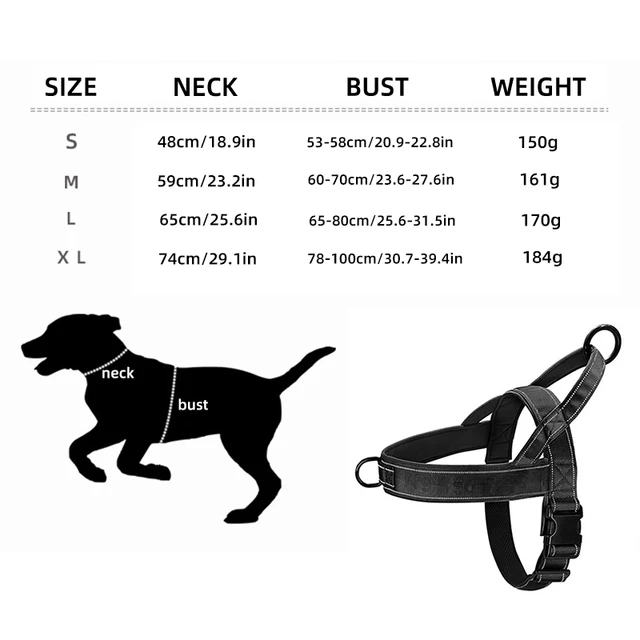 Nylon Durable Dog Harness No Pull Pet Harness with Handle Reflective Training Harness For Small Medium Large Dog German Shepherd 6