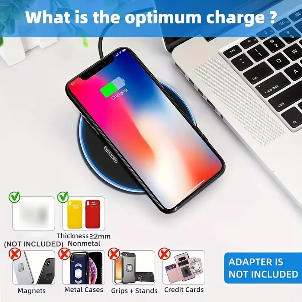 Caricatore Wireless Portatile da 30W, Stazione di Ricarica Rapida Compatibile con iPhone 17/16/15/14/13/12 Pro Max, 8 Mini, Samsung e Xiaomi - immagine 6