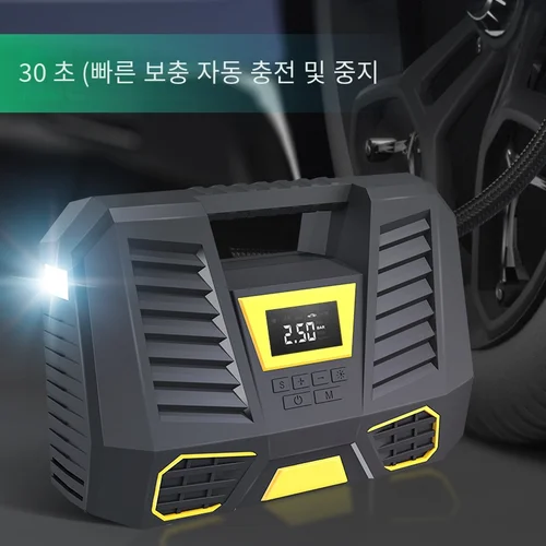 CARSUN 휴대용 에어 컴프레서, 150PSI 타이어 팽창기, LED 손전등 스크린, 자동차 자전거용 빠른 팽창 펌프 2