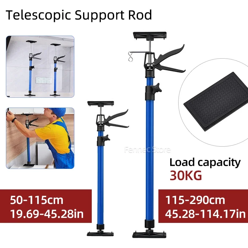 Telescopic Support Rod Hanging Cabinet 50-115cm Wooden Ceiling Door Frame Raise Lifter Home D Ecoration Installation Tool
