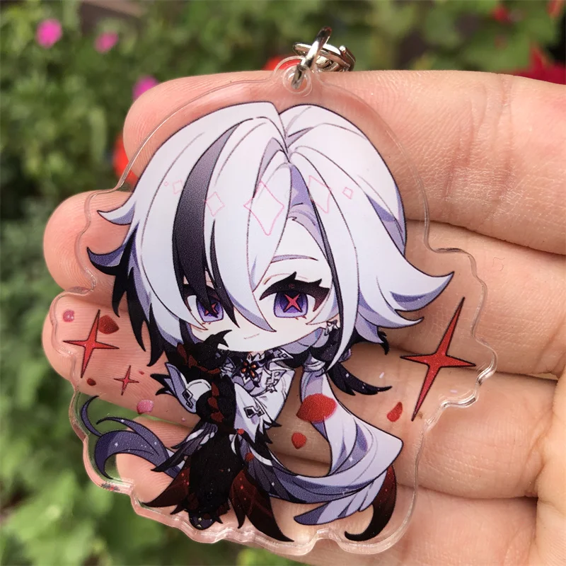 Genshin Impact Clorinde Neuvillette Sigewinne Navia Freminet Schlüsselanhänger Anime Spielzubehör Rucksack Anhänger Prop Abzeichen – Detail 7
