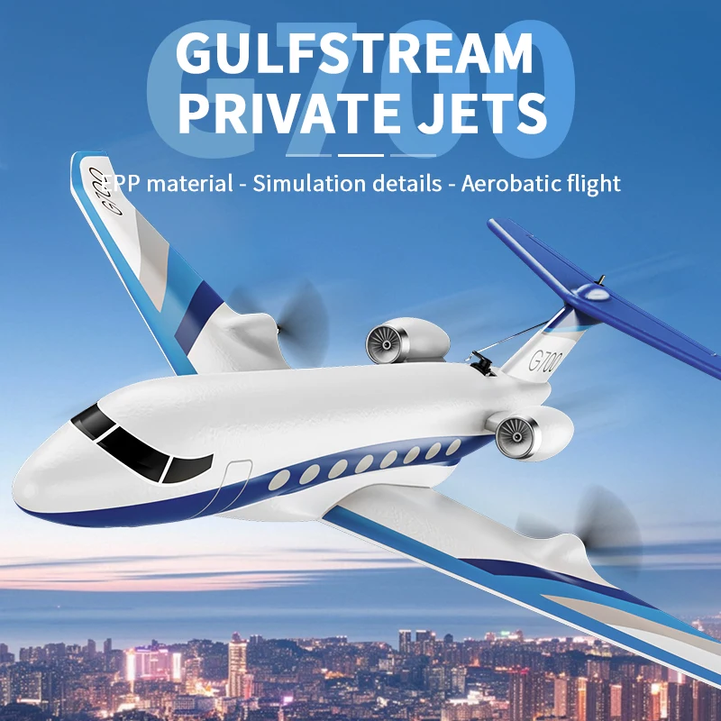 Planeur RC 2.4G 3CH avec gyroscope, planeur électrique en mousse EPP