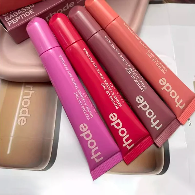 8-farbiger Lippenbalsam, spendet Feuchtigkeit und entfernt abgestorbene Hautzellen, Lippenstift in Glasfarbe, pulverförmiger Lippenbalsam, Gel-Lippenbalsam, roter Lippenbalsam, Mundpflege_voghion.com
