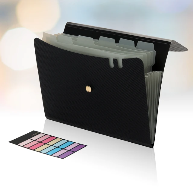 Expanding File Folders, A4 Size Accordion File Organizer, 7 Pockets Folders for Documents, for School Office Supplies 1