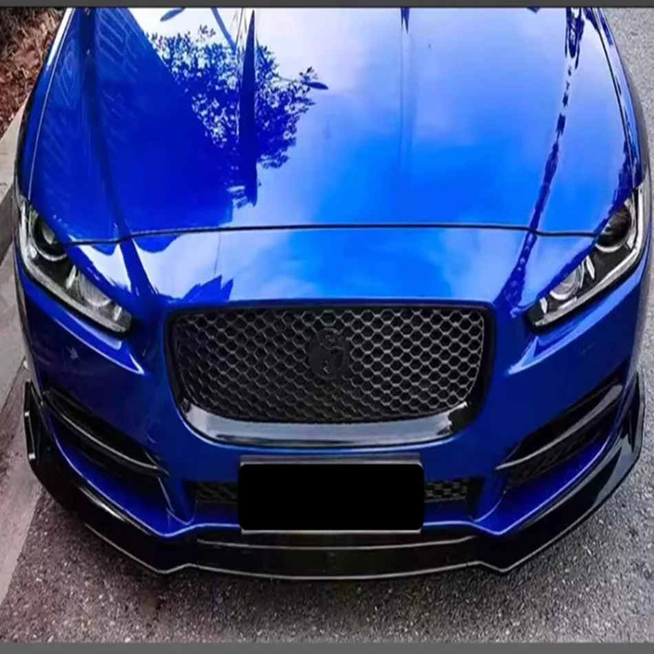 ジャガーXFL車体キットFRP未塗装カーボンファイバーフロントバンパースプリッターリアバンパーディフューザーSVRスタイル 【 ジャガーXFL車体キットFRP未塗装カーボンファイバーフロントバンパー