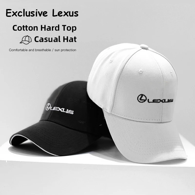 1Pcs Lexus Car Emblem Embroidery Snapback Baseball Cap Spring And Autumn Outdoor Breathable Adjustable Casual Hat Sunscreen Hat