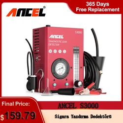 ANCEL S3000 Car Smoke Leak Detector EVAP Smoke Machine Diagnostic Tool Car Fuel Pipe Leak Detector Tester Auto Vacuum Tester