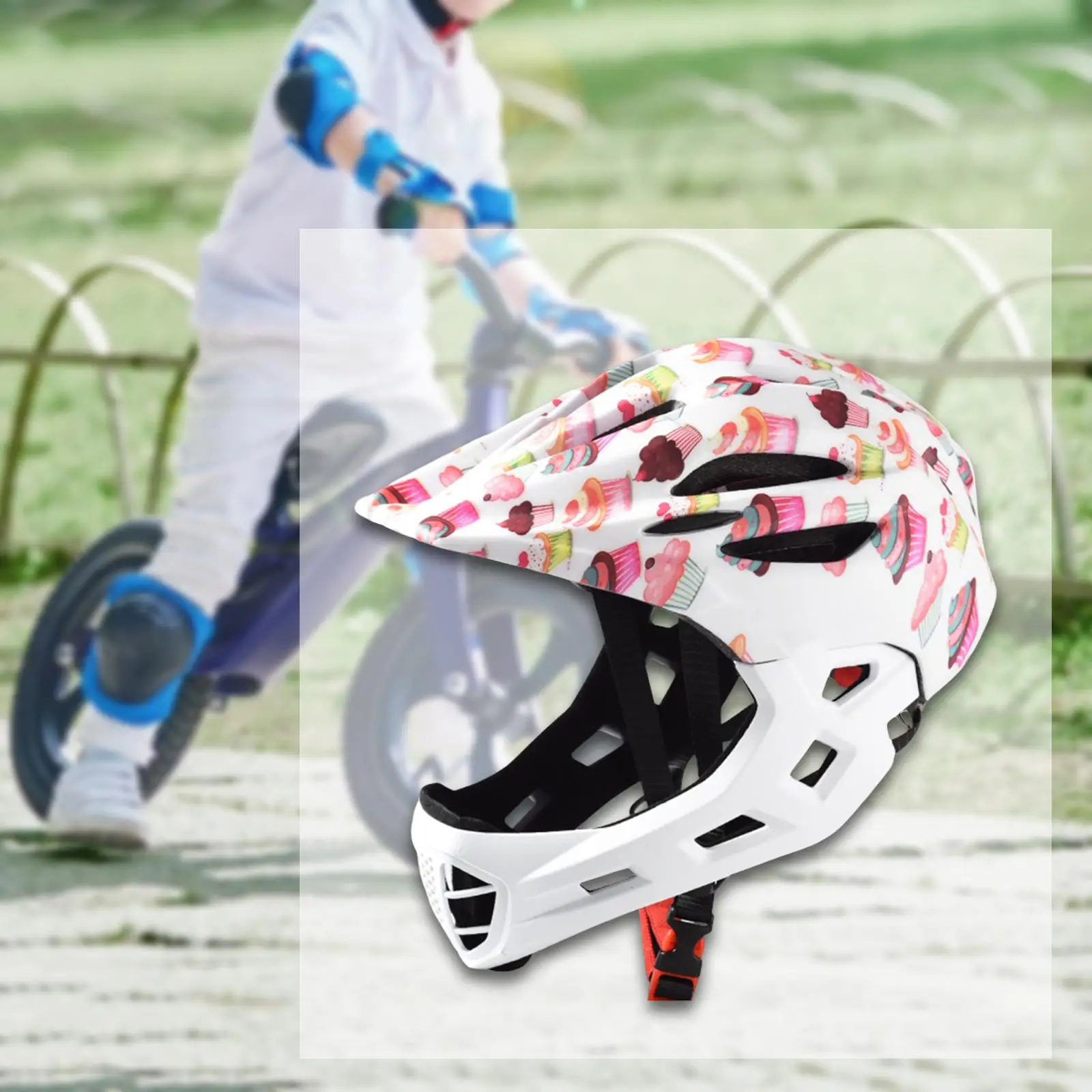 Kids Bike Helmet Breathable Shockproof Full Cover Helmet for Skateboarding Outdoor Sports Rock Climbing Riding Cycling Equipment