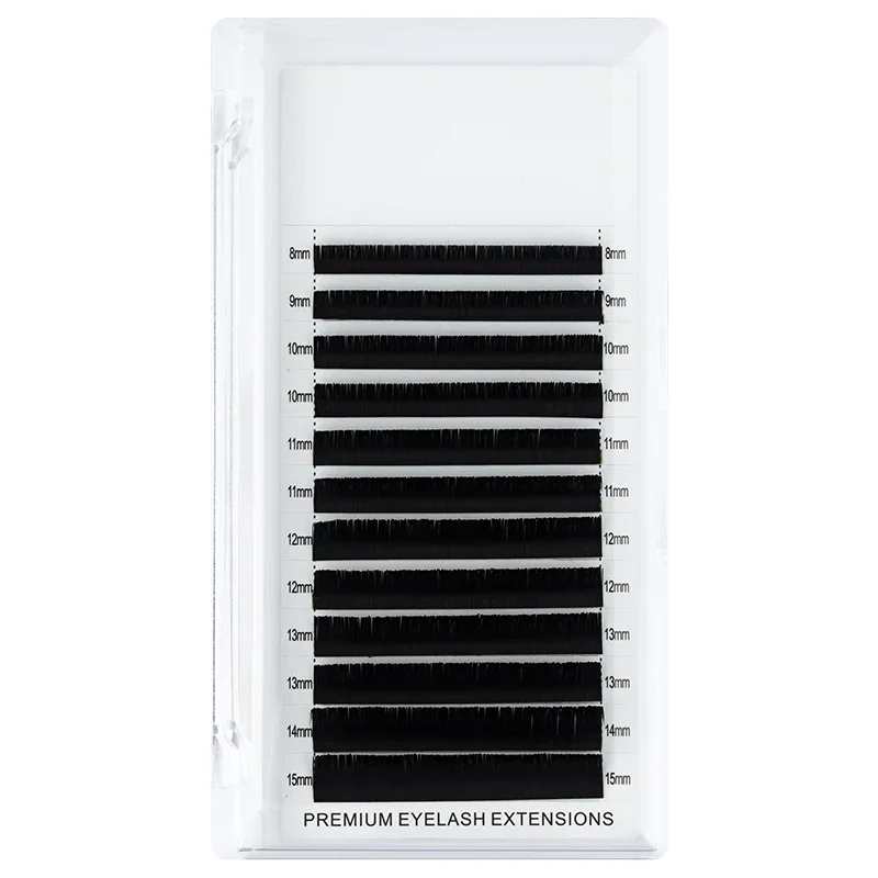 Eyelash Extensions H&L Flat Ellipse Eyelashes Maquiagem Split Tips Ellipse Shaped Natural Light Magnetic Eyelash Extension