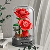 Clockwork rotating music box, building blocks, roses, bells, orchids, puzzle assembly set, Valentine's Day gift 2