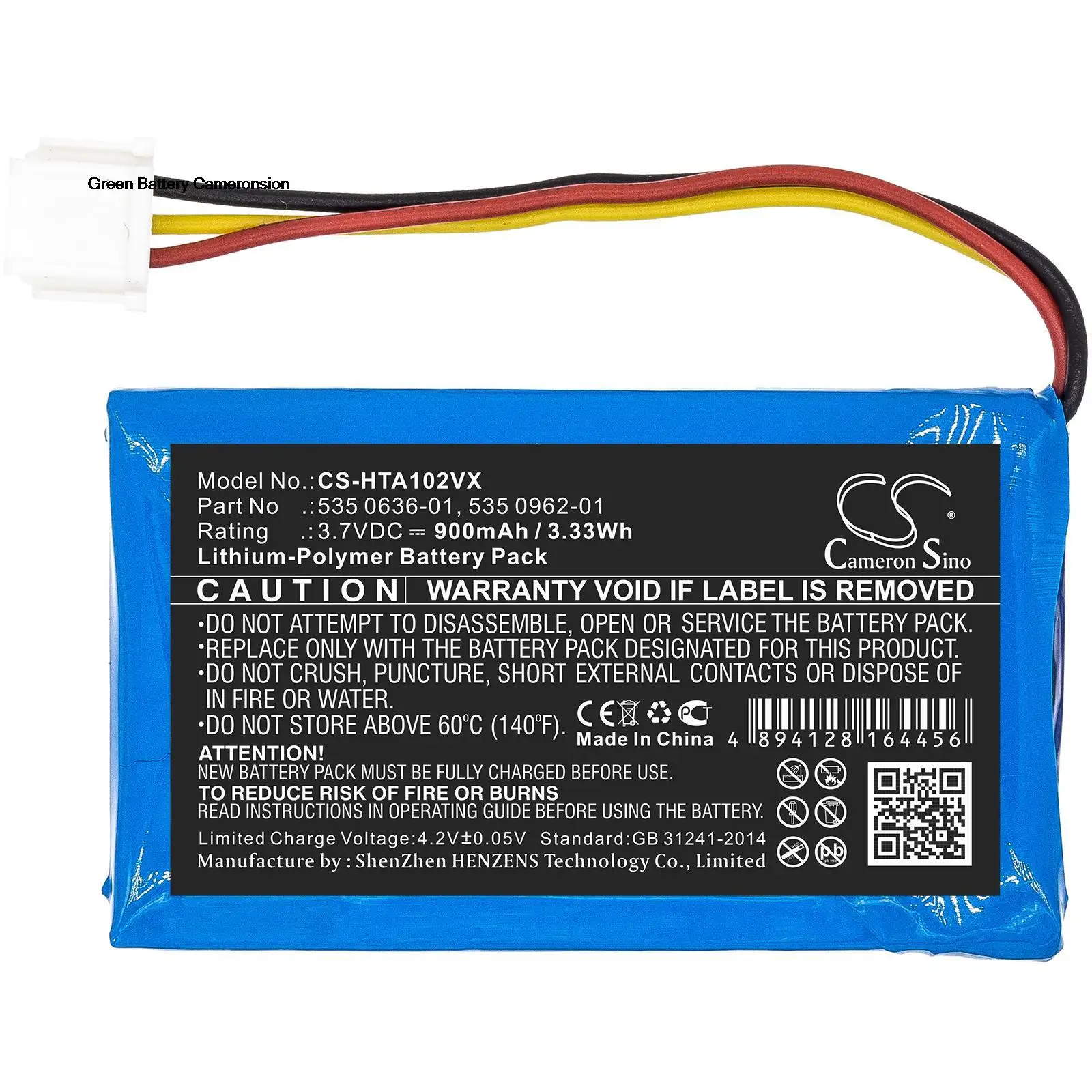 

GreenBattery 900mAh for Husqvarna Modul-B ,GSM-GPS, 535 0636-01 , 535 0962-01, 575 24 24-01, 575 24 24-02, 575 24 24-03