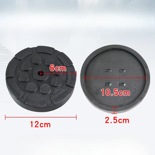 1/4Pc Black Rubber Jacking Pad for Car Lift Anti-slip Surface Tool Rail Protector Heavy Duty for Car Lift 5
