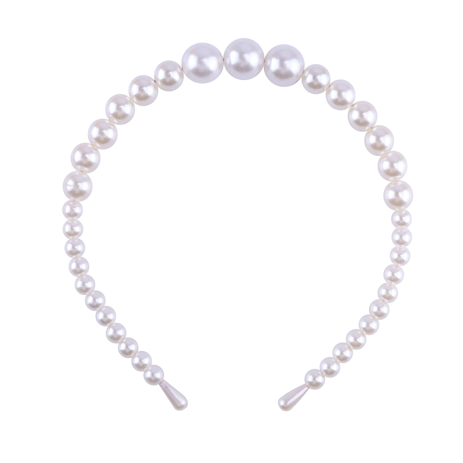 3 Stück Perlen Mode Stirnbänder Weiße Künstliche Perlen Haarbänder Braut Haarband Party Hochzeit Haarschmuck für Frauen Mädchen – Detail 14