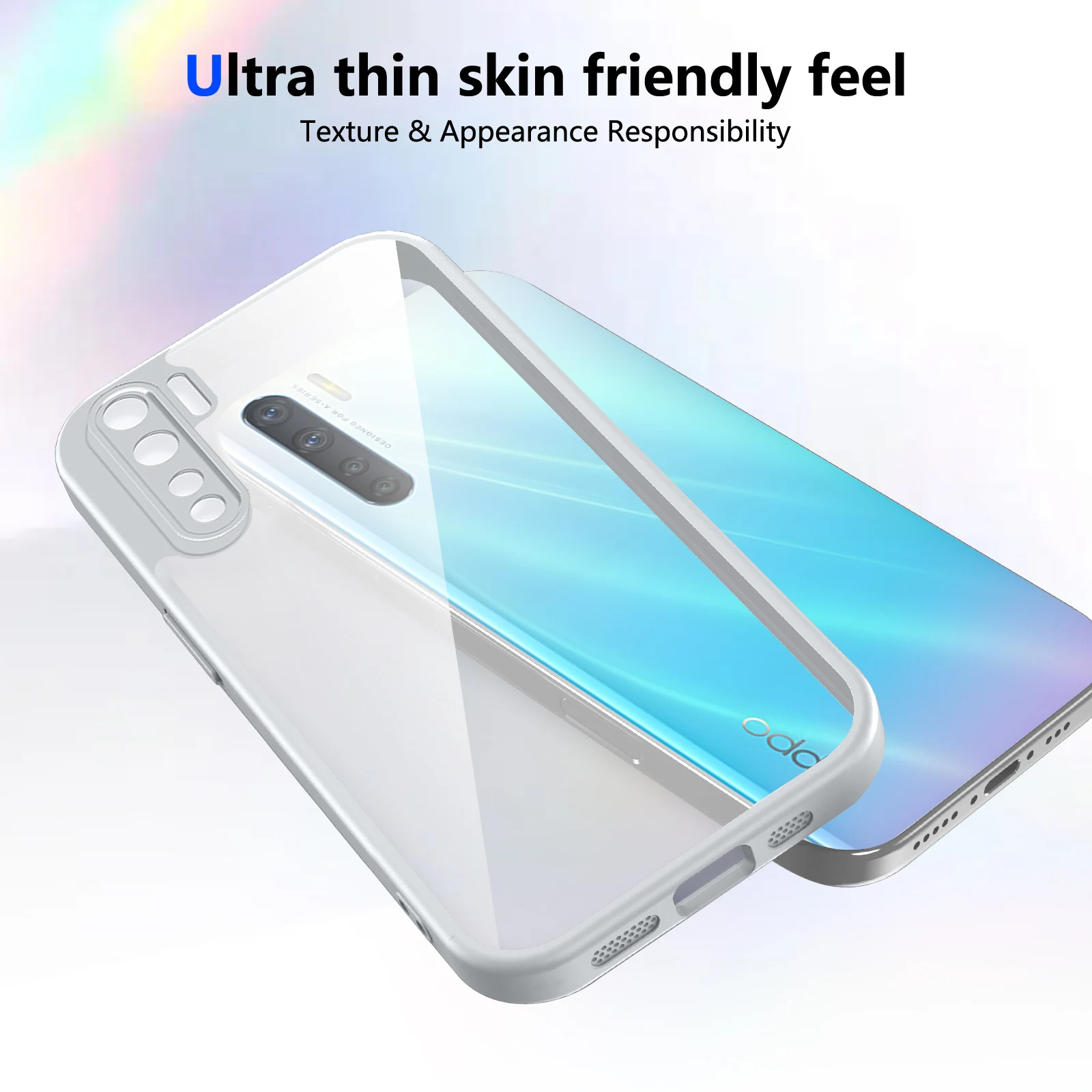 Frosted Skin Feel Protective Phone Case with Camera Lens Protection
