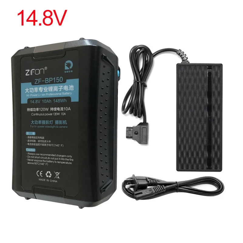 ZIFON V Mount Battery V Lock Rechargeable Battery With 2