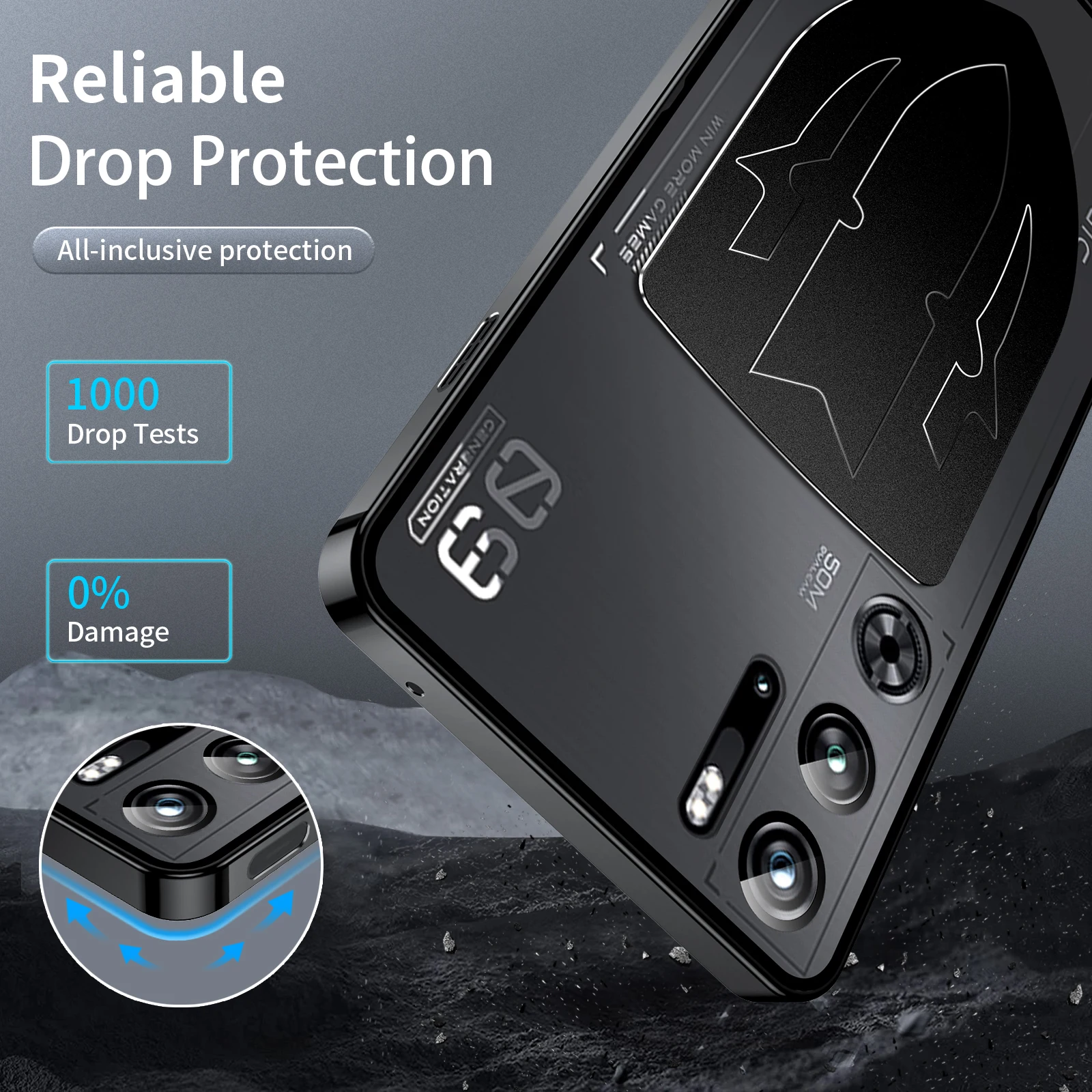 Lightweight Metal Cover For ZTE Nubia Red Magic 9 Pro Case 9 Pro+ Plus Aluminum Alloy Frame Hard Back Built-in Lens Protector