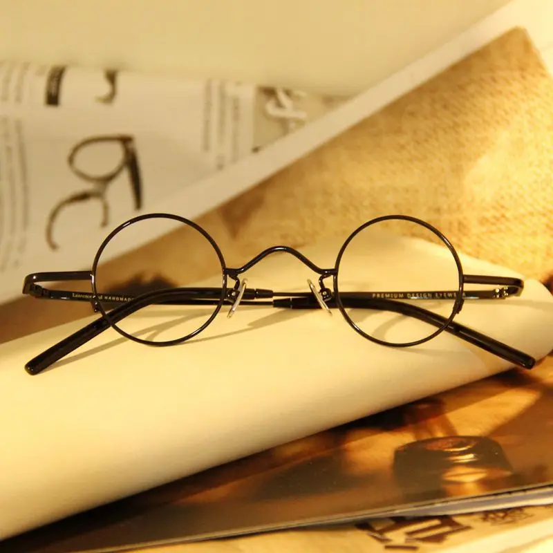 

2023 Super Small 34mm Round Eyeglass Frames Women Men Reading Glasses Optical Glasses Retro Reading Mirror Eyewear Gafas