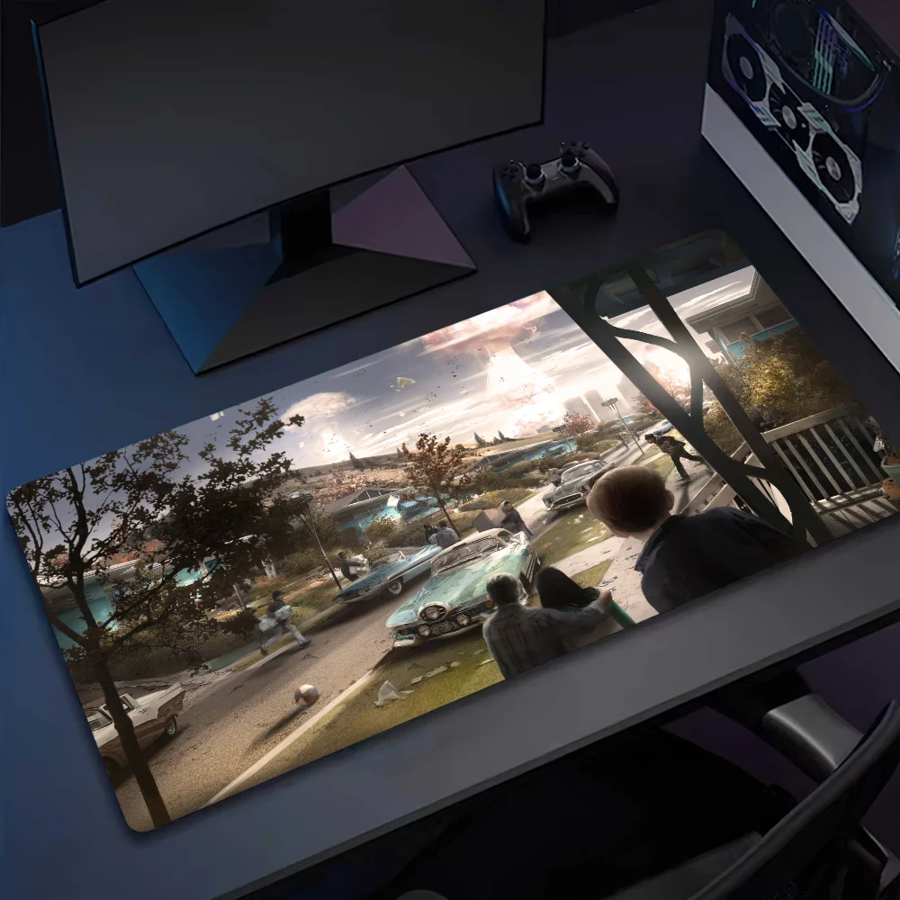 Game F-Fallouts 4 Mousepad Computer Office Game Table Mats XXL Rubber Anti-slip Gaming Keyboard Long Desk Pads 4