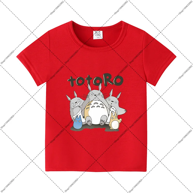Cute Totoro Short Sleeve T-Shirt - Comfortable Anime Pattern Summer Fashion for Kids