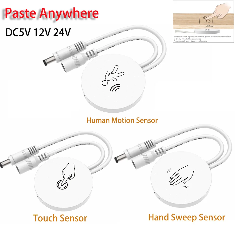 DC5V 12V 24V Human Body Motion/Hand Sweep/Touch On Off Sensor Switch ...