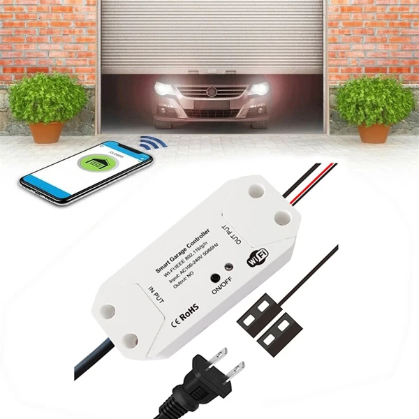 

Uniteelec Smart WiFi Garage Door Opener Remote Control Controller For Alexa Google