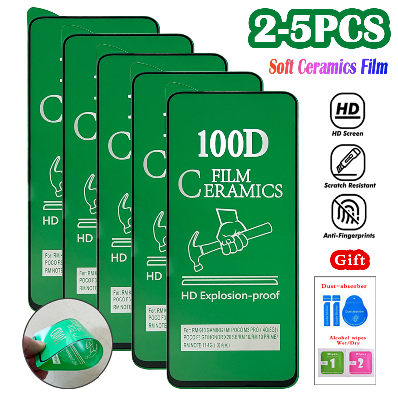 2 - 5Pcs HD Soft Ceramic Film Matte For Xiaomi Redmi 10 INT 10A 10C 10X 9A 9C NFC 9T 9i 9 Power 8 8A Pro Screen Protectors Glass