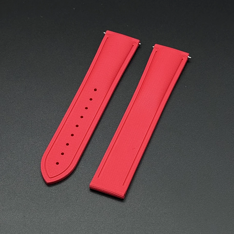 Premium Woven Pattern Sports Deployant Rubber Watch Band