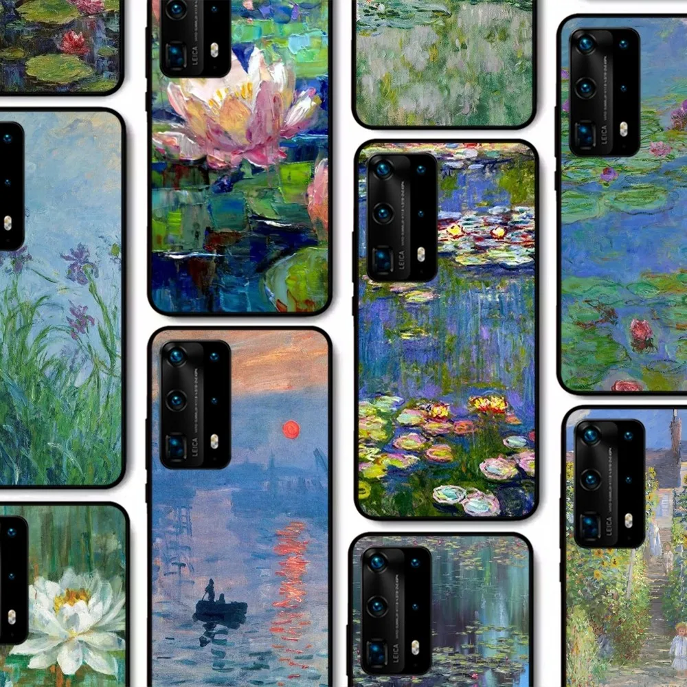 

Monet Impressionist Art Phone Case For Huawei P 8 9 10 20 30 40 50 Pro Lite Psmart Honor 10 lite 70 Mate 20lite
