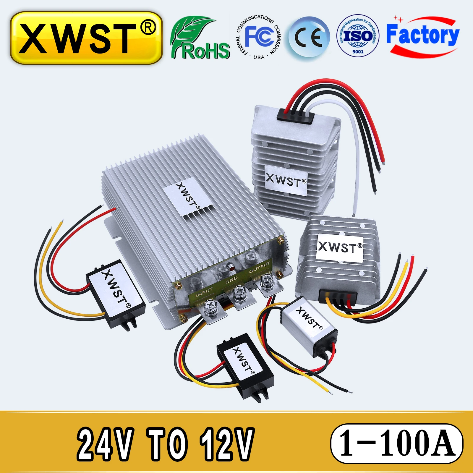 Buck Converter 24v para 12v 40a 5a 8a 10a 20a 100a 50a Abaixar 24v para 12v Regulador de Tensão do Inversor ce para Solar para Led dc dc