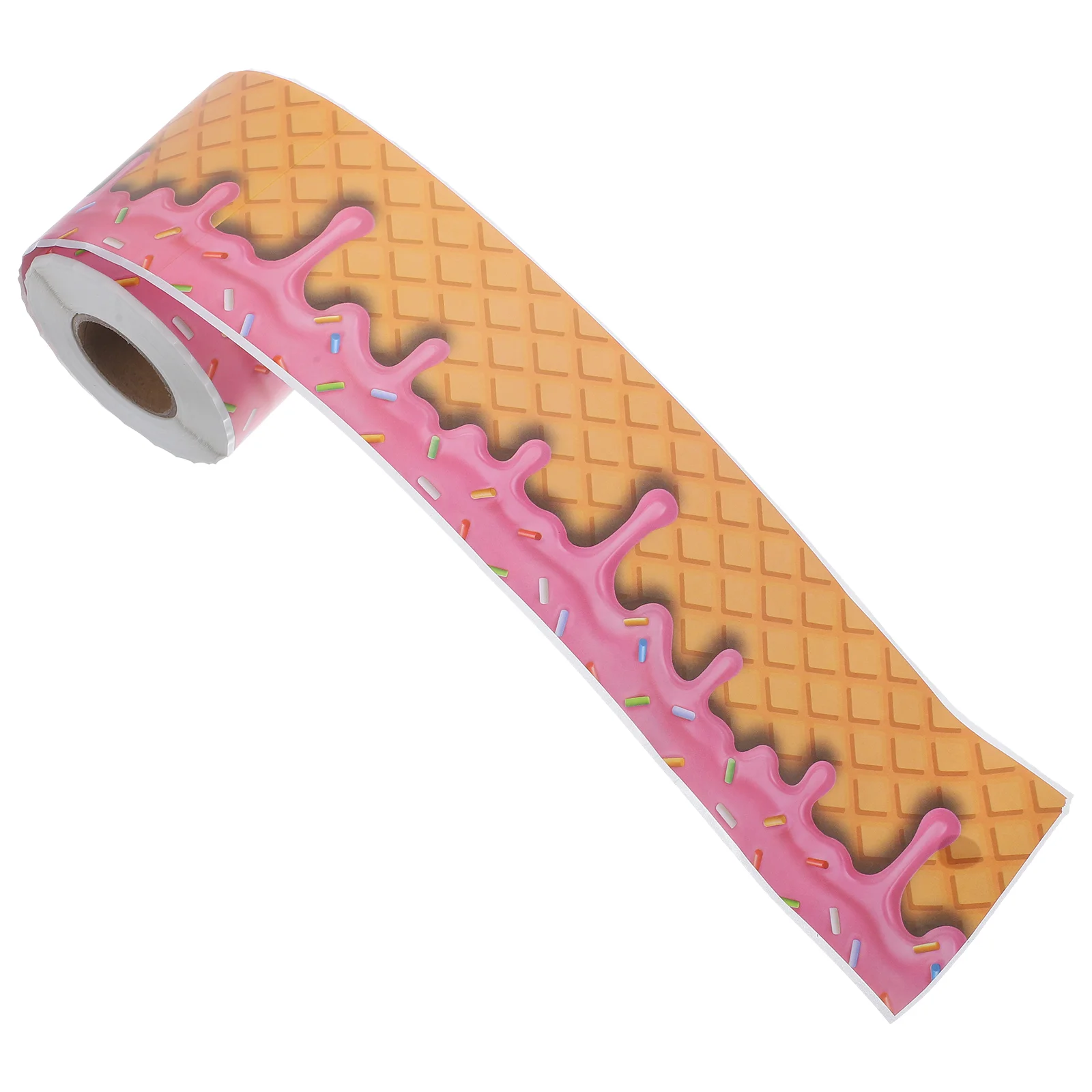 

1 Roll Bulletin Board Borders Ice Cream Blackboard Board Border Stickers Decor