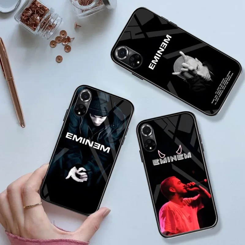 Eminem American Male Rap Singer Phone Case Vetro Temperato Per Huawei Mate 60 P 40 30 20 10 Pro Plus Z P50 P9 P Smart 2021 P Plus
