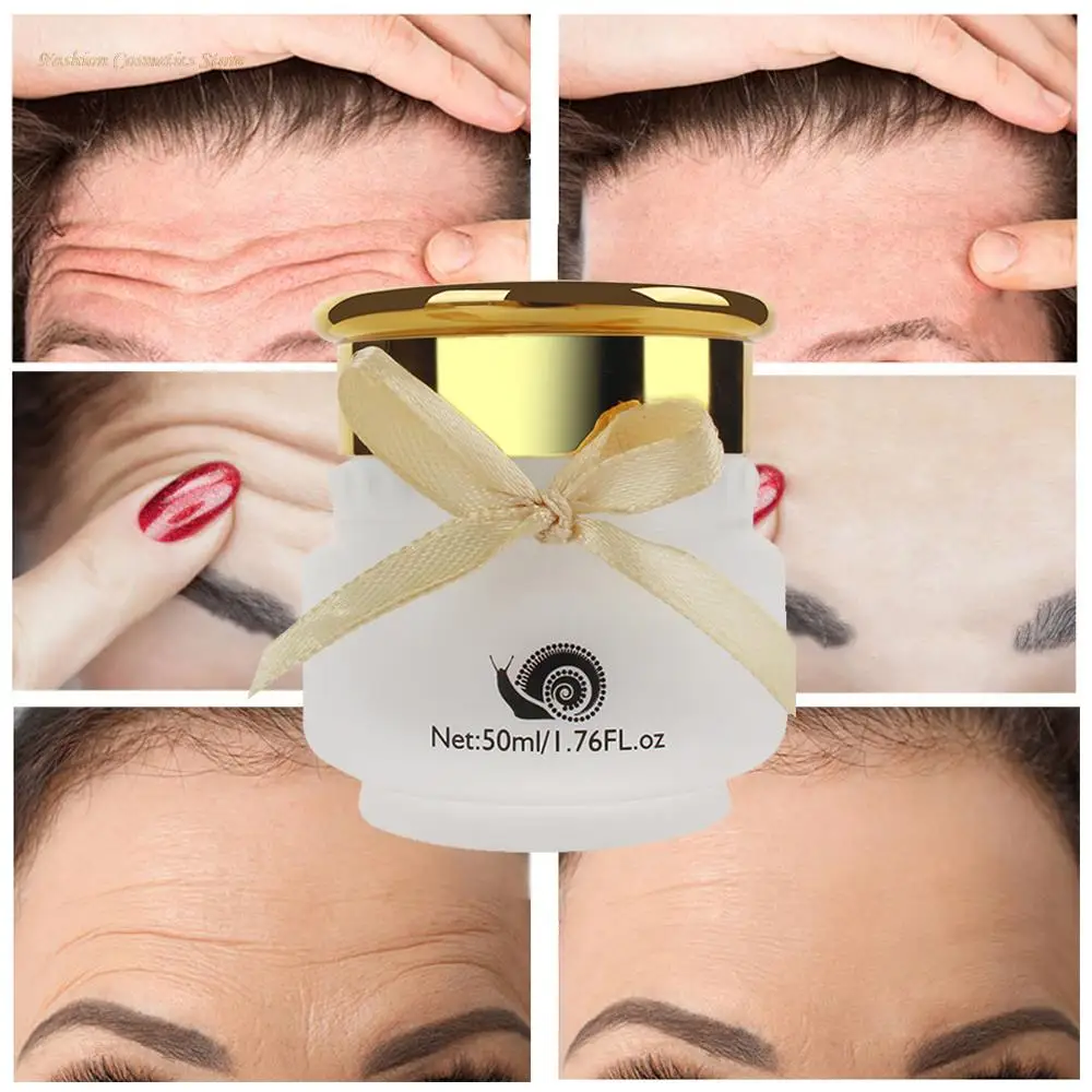 Face Cream Snail Serum Wrinkle Remover Skin Care Collagen Lifting Firming Anti-Aging Fade Fine Lines Moisturizer Brighten Cream