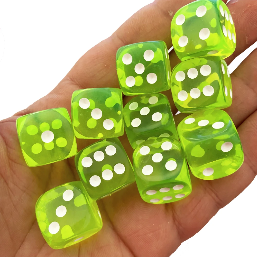 5 Stück Durchsichtige Rote Acryl-Würfel – Große Würfel 2x2 Cm Für Brettspiele, Partys & Spieleabende