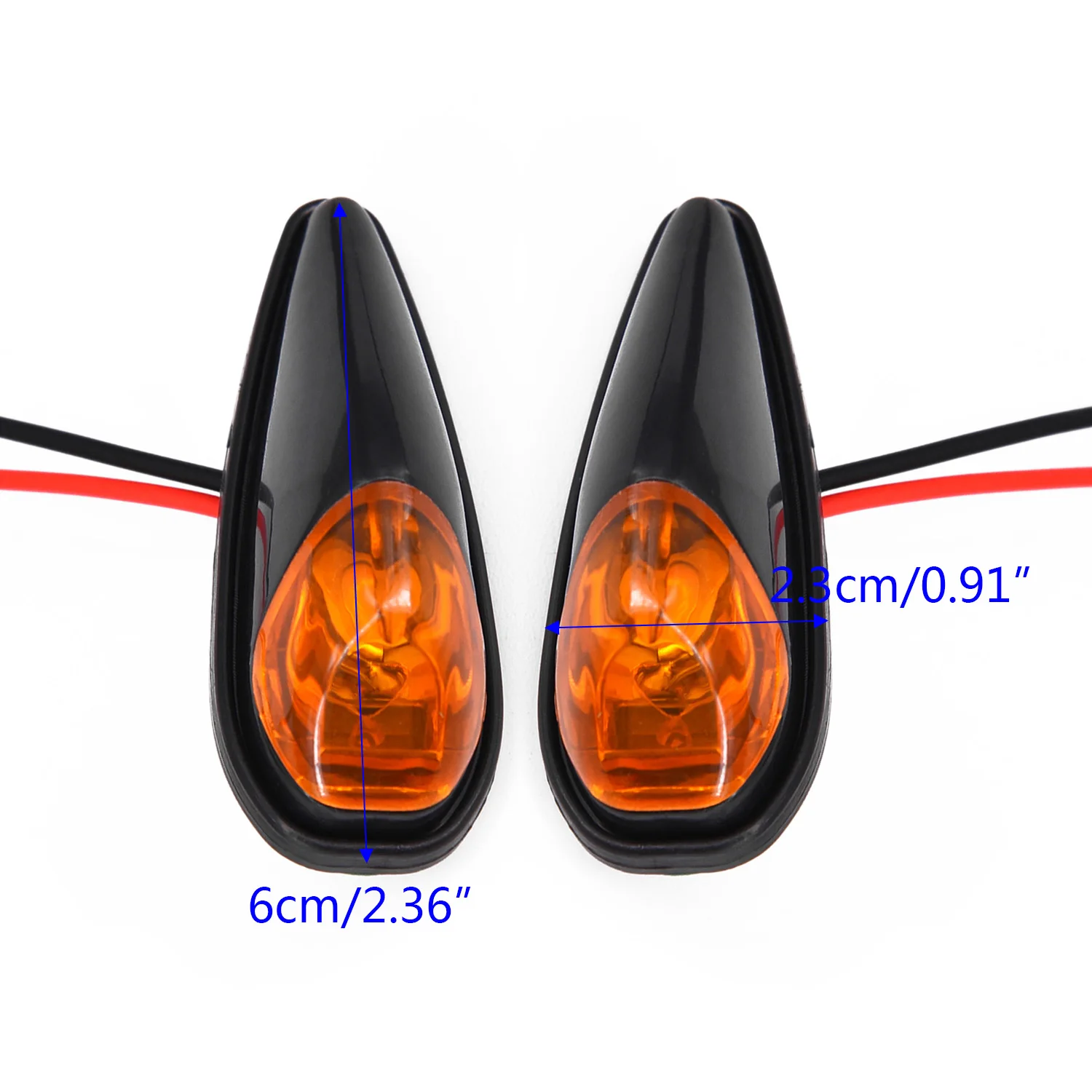 

Indicator Side Marker Lights Blinker Turn Signal Lights with Cables Energy saving 12V Mini Universal Yellow LED