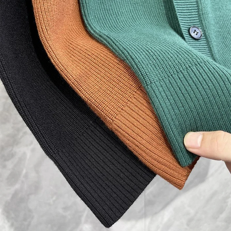 Men's Luxury Knitted Pullover Sweater Vest Casual Streetwear Button Solid Color O Neck Sleeveless Loose Stylish Vintage Knitwear men sweater vests mens knitted vest