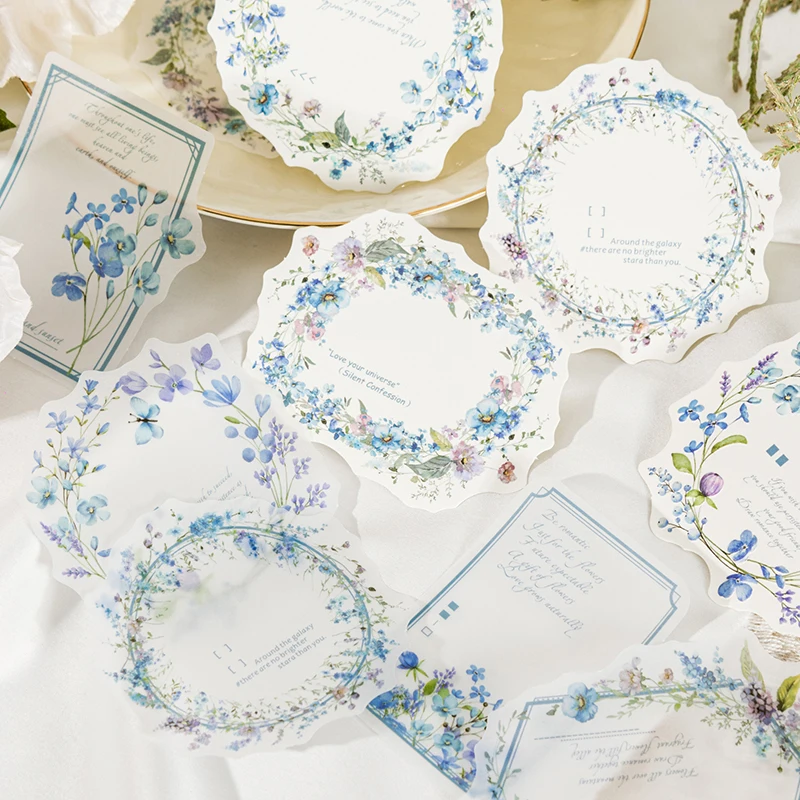 Journal GO 20pcs Flower Dreams Decorative Sticker Floral Border Scrapbooking Material Label Diy Diary Album Planner Card Making 2