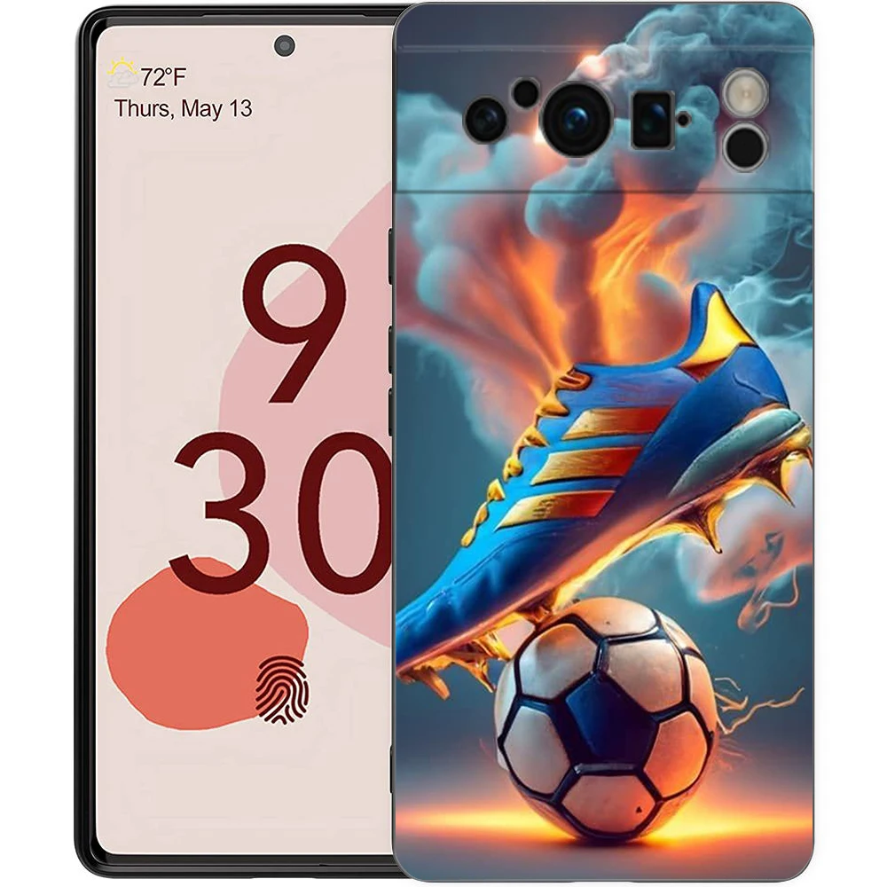 Premium Shockproof Football Design Phone Case Cover - Soft TPU Protective Shell