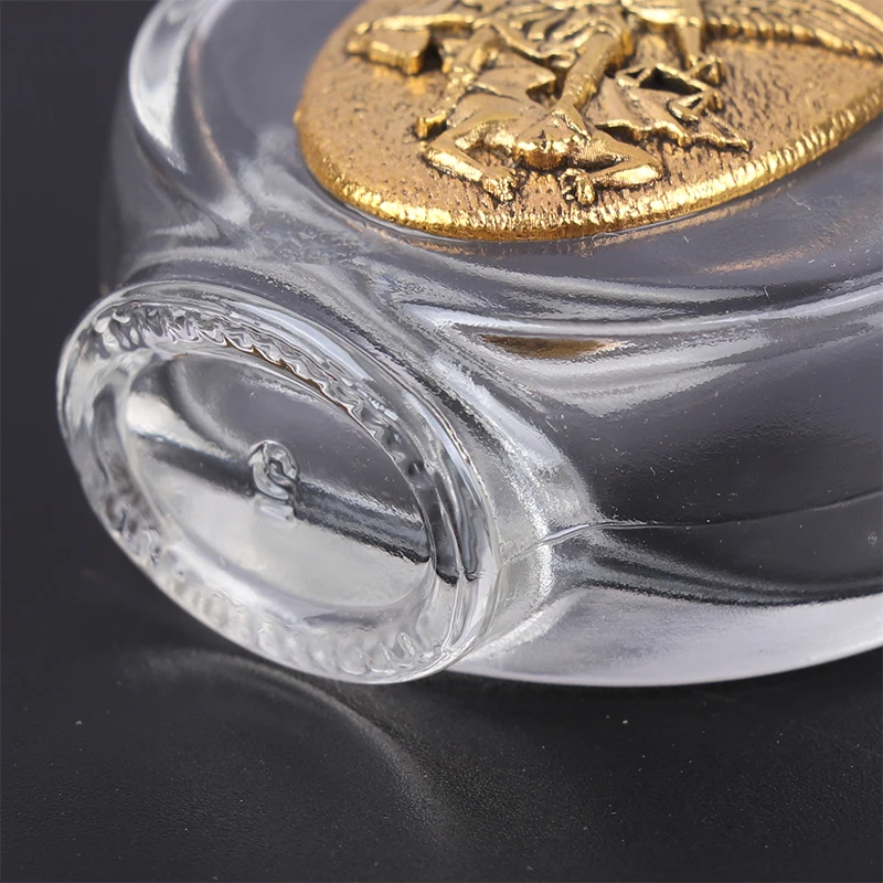 Description Picture 3 of item1PC Empty Holy Water Jesus Bottle Glass Religious Cross Bottles Christian Baptism Supplies 22 Types Gold Silver