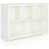 Classic Bookshelf: Children's 5 Compartment Toy, Bin, Art, Clothes and Bookcase - Wooden Playroom and Bedroom Storage Furniture 3