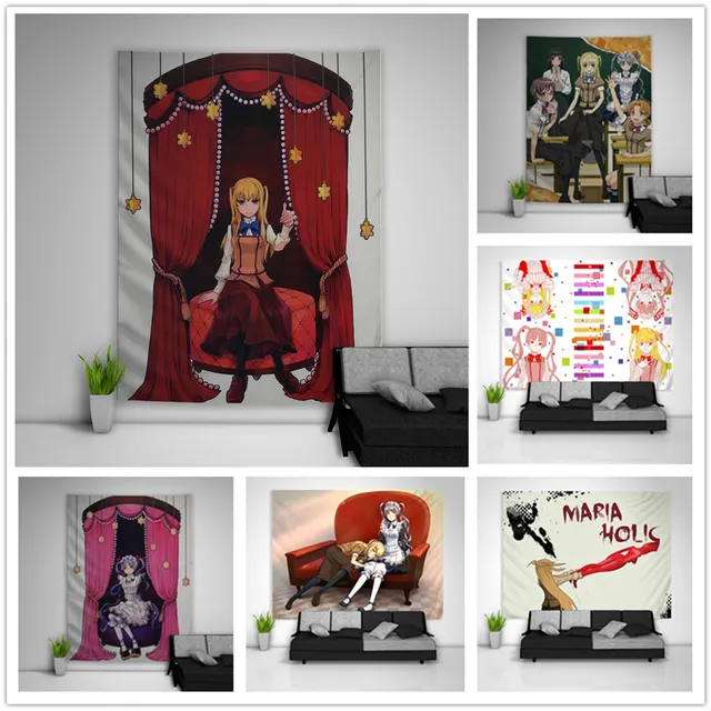 Maria Holic Anime Wall Art Print Home Decor Pictures Room Wall Shidou Mariya Shinouji Matsurika Canvas Painting Decor Pictures