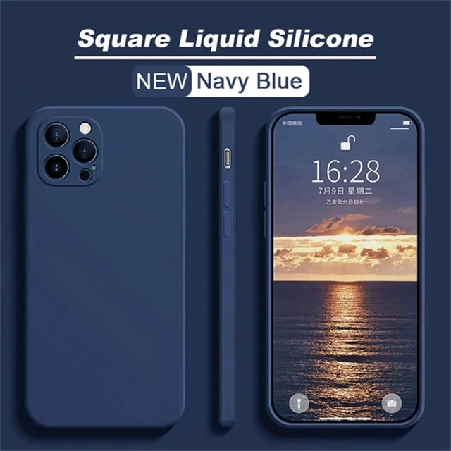 thumbnail image 1 of Funda de silicona líquida Original de lujo para iPhone, carcasa a prueba de golpes para iPhone 14, 13, 12, 11 Pro Max, Mini, 7, 8 Plus, 15, X, XR, XS, MAX, SE, 1 of 5