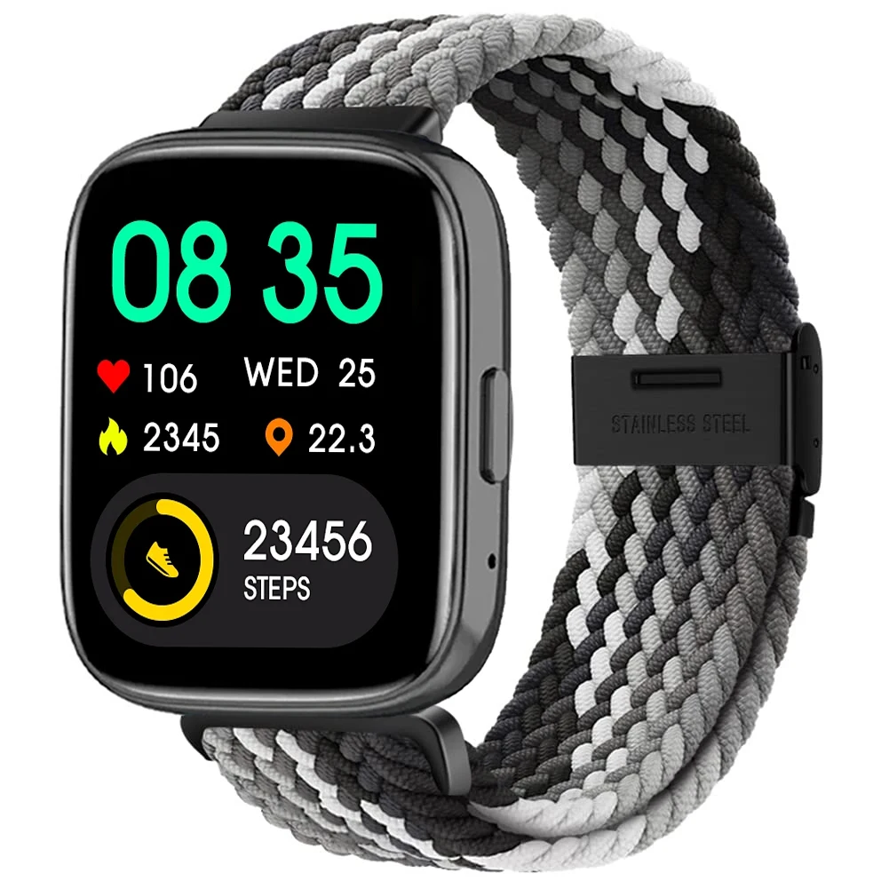 Nylon Braided Solo Loop Elastic Weave Bracelet Wristband Strap